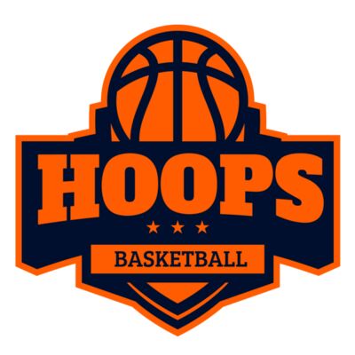 Hoops Basketball logo template 03 Miniatura