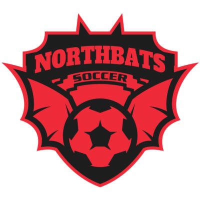 North bats Tournament Soccer logo template Miniatura